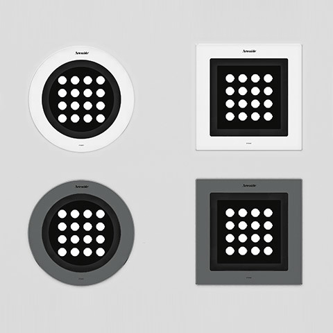 Faretti da incasso Artemide Ego: quattro varianti con 16 LED, forme rotonde e quadrate in finiture bianco e grigio