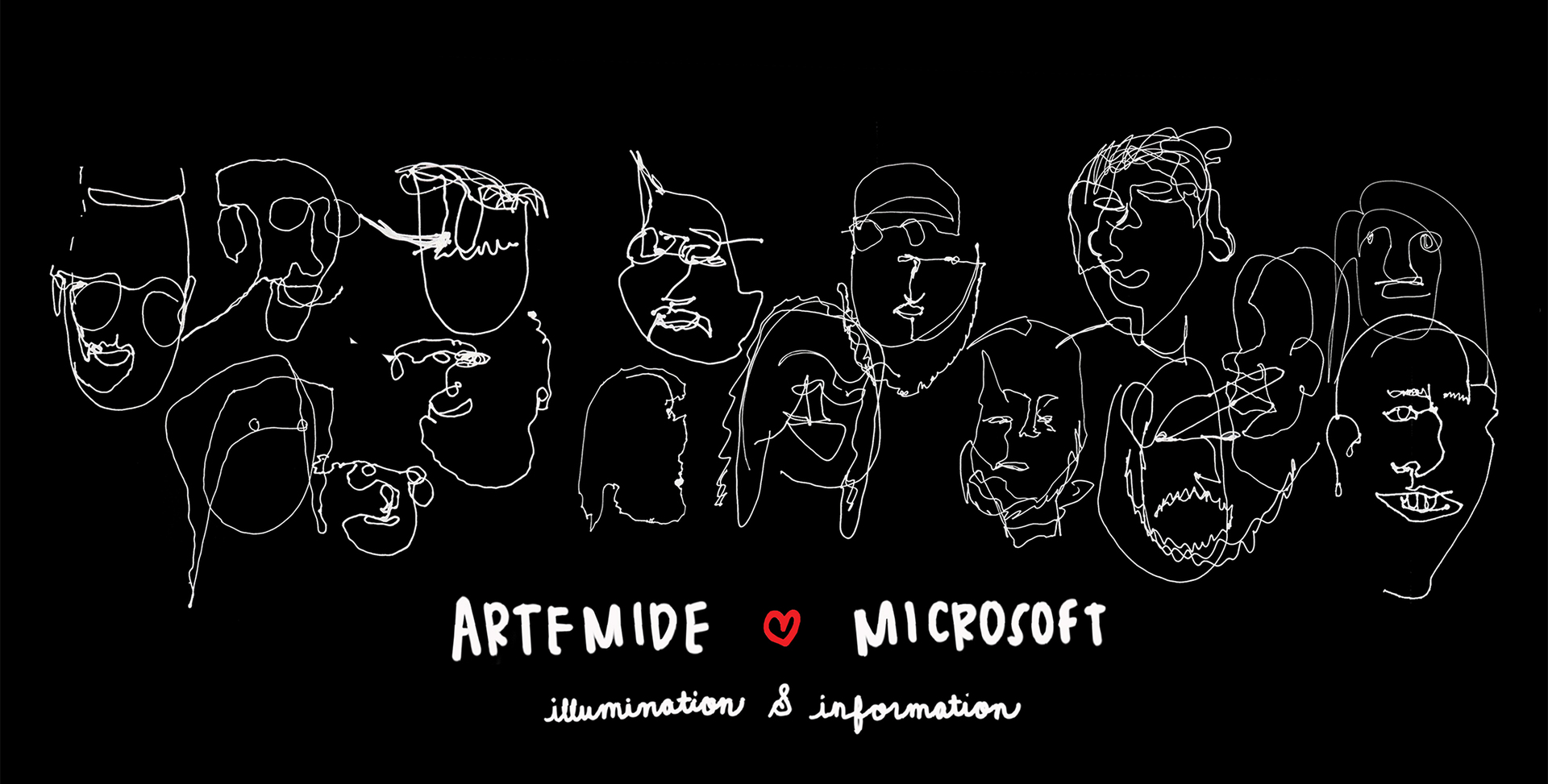 Immagine del banner per la collaborazione tra Artemide e Microsoft.