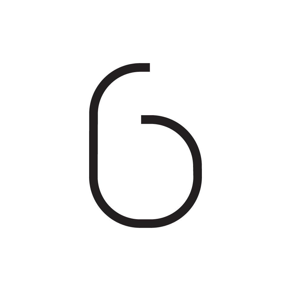 Artemide Alphabet of Light: lettera minuscola 'b' in design minimal a contorno nero per installazione luminosa modulare