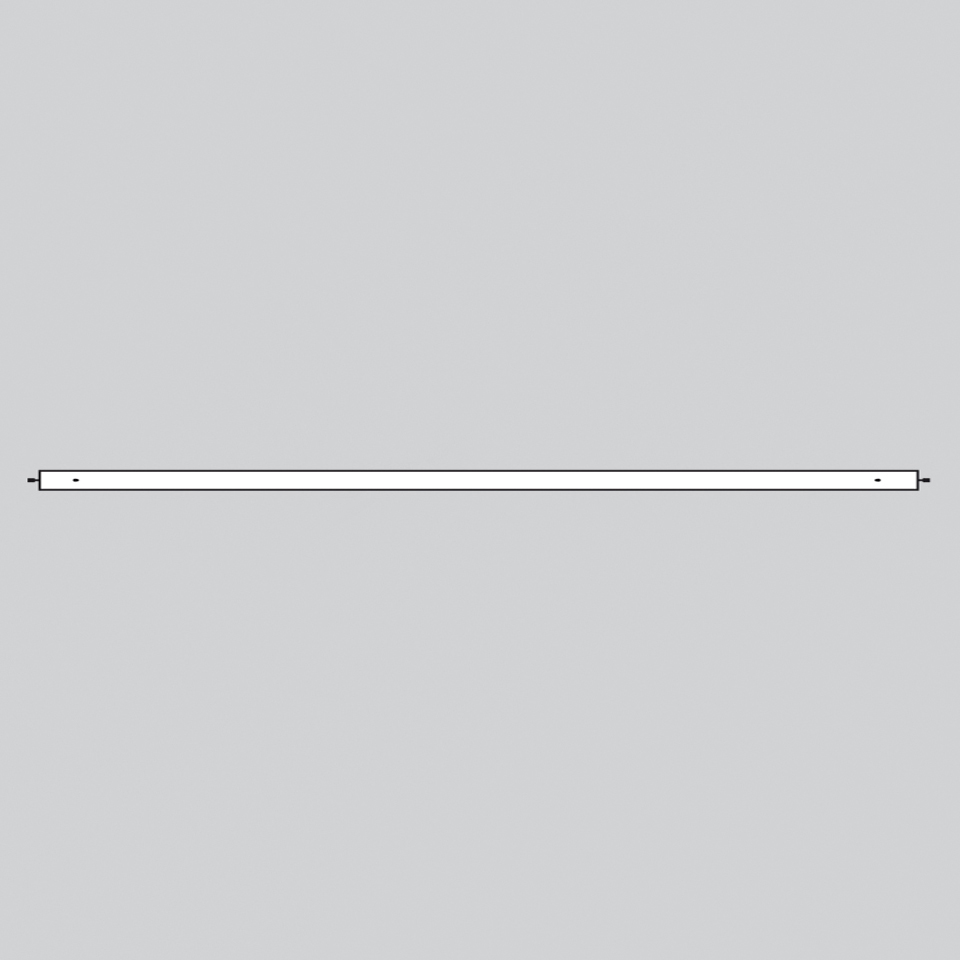 Artemide Alphabet of Light System: sottile barra LED lineare orizzontale in bianco, progettata per installazioni modulari a soffitto o parete