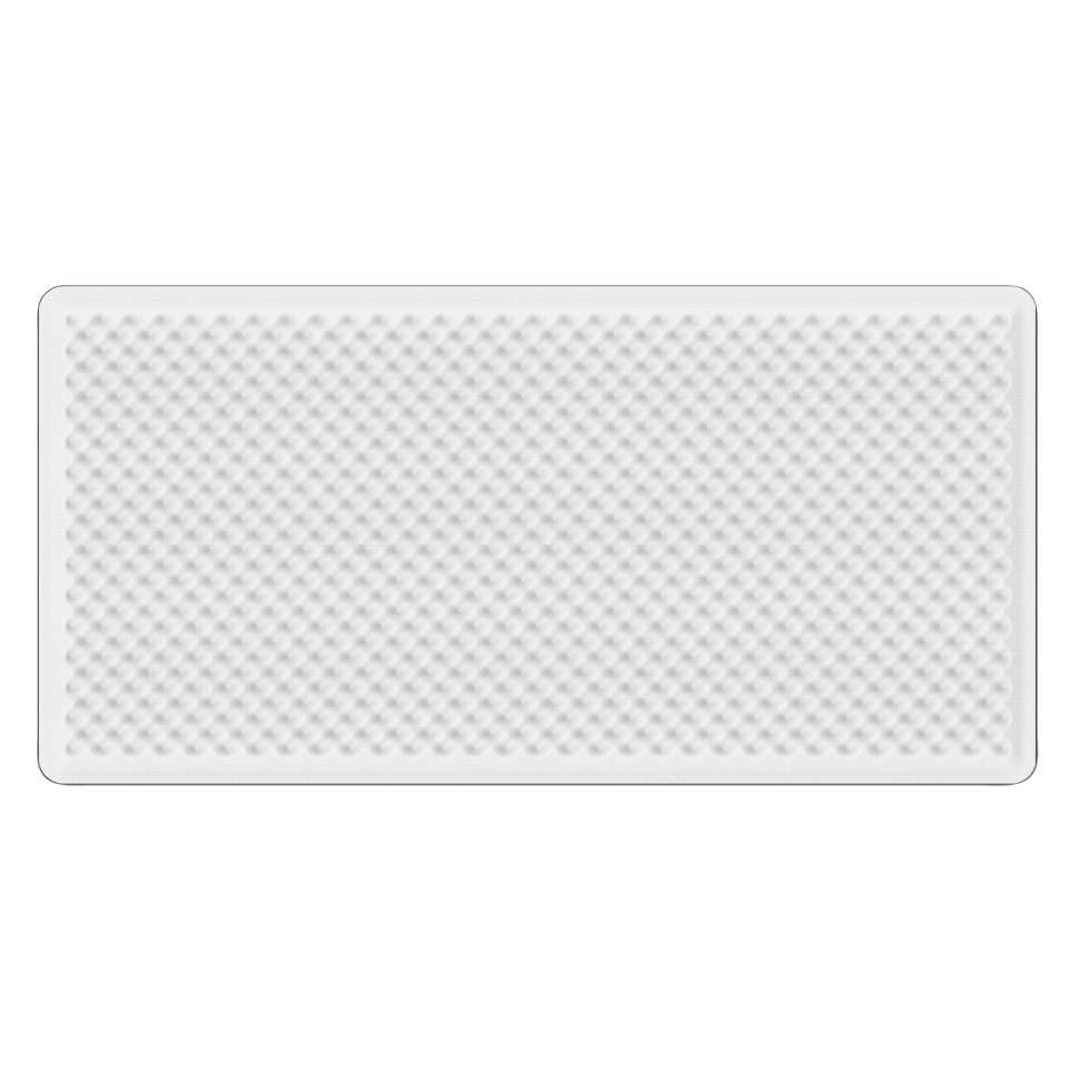 Artemide Eggboard Wall/Ceiling lamp, rectangular white diffuser panel with textured egg-crate pattern for uniform light emission