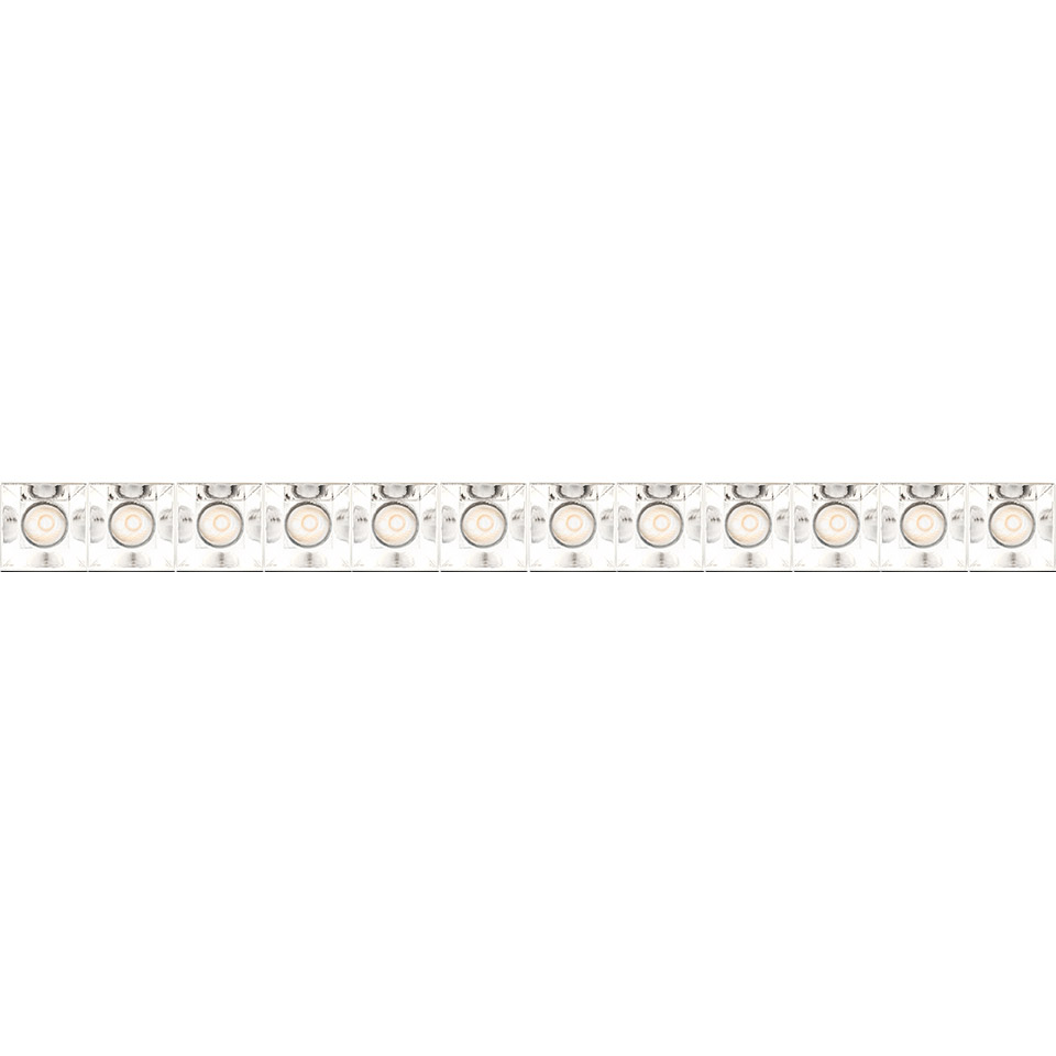 Artemide Sharp LED strip with evenly spaced circular LED modules mounted on a white flexible circuit board - 2